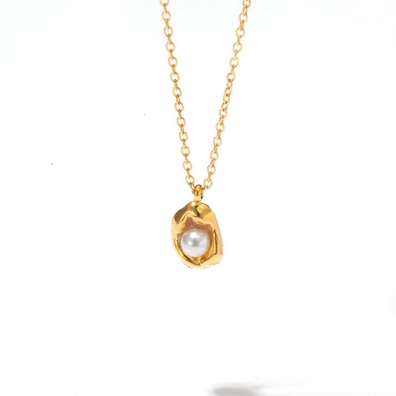 Stylish And Sophisticated Stainless Steel Pendant Necklace