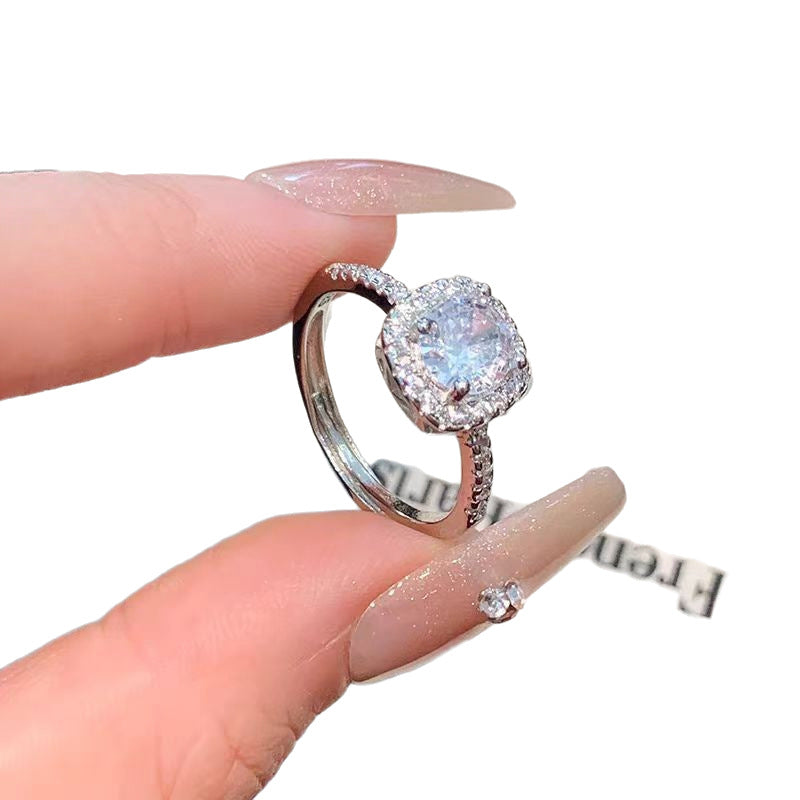 Womens Sparkling Diamond Ring