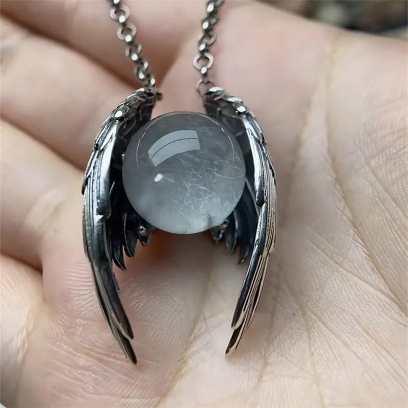 New Ghost Wings Crystal Vintage Necklace