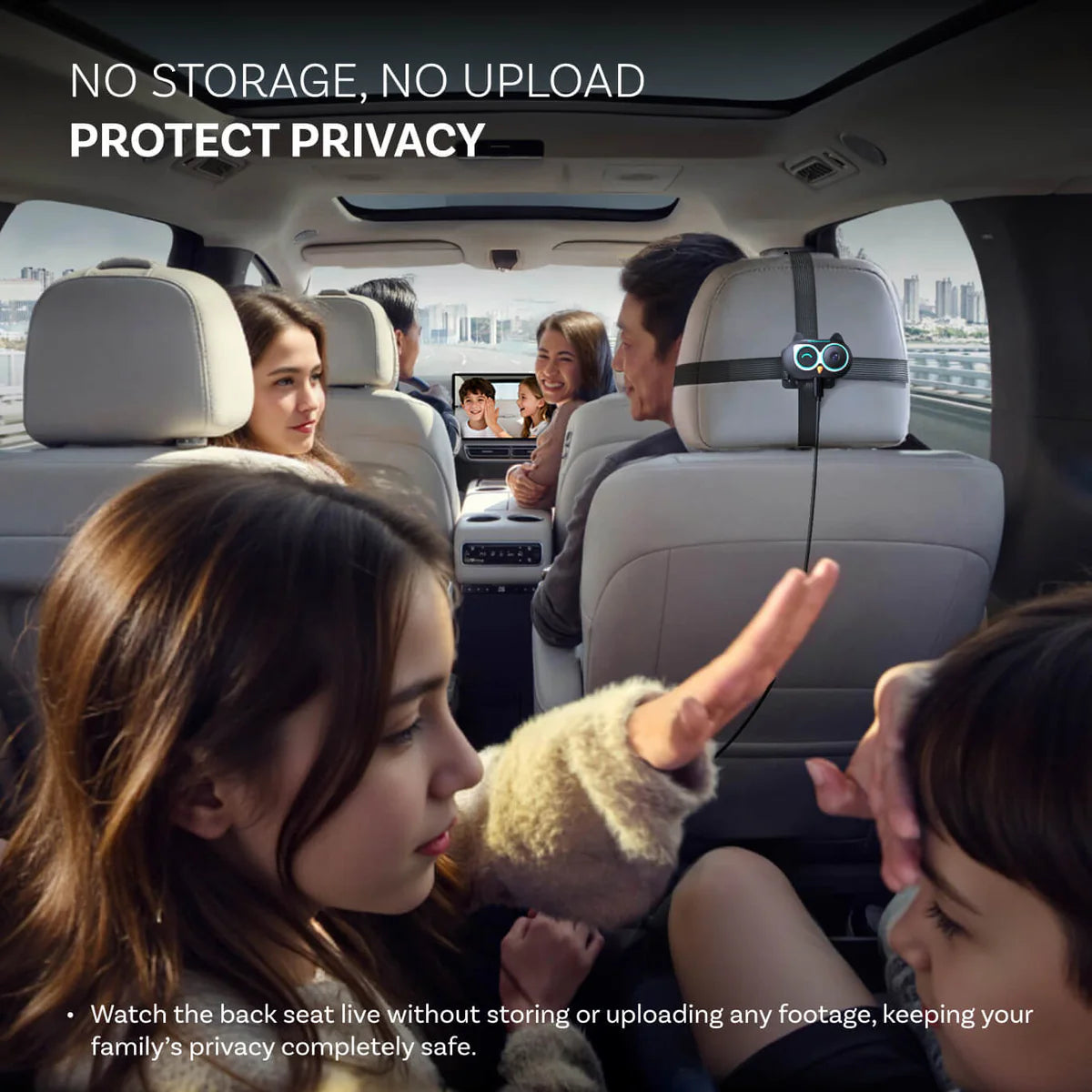 OTTOCAST Cabin Care Wireless CarPlay Adapter with 1080P Cabin Camera