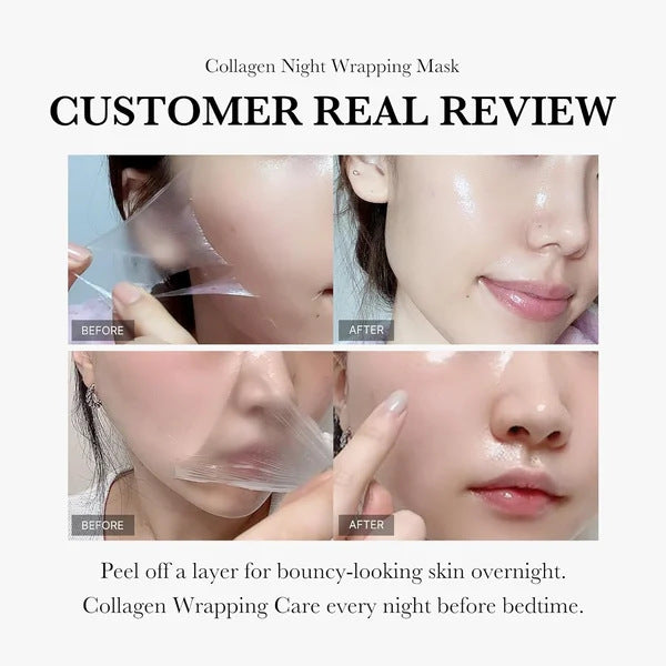 Face Night Mask Collagen Wrapping Mask Natural Elasticity & Hydration