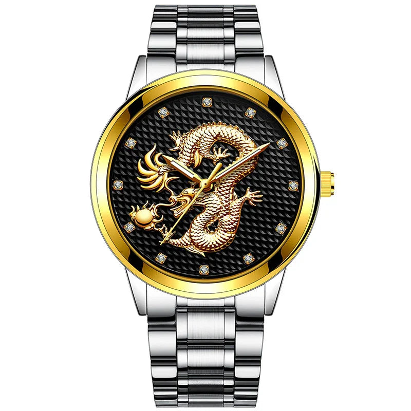 New Golden Dragon Men’s Casual Watch