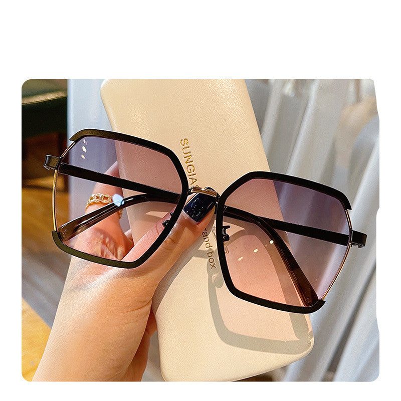Women’s Vintage Half-Frame +UV Protection Sunglasses