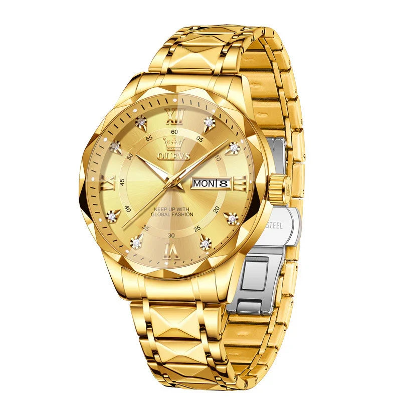 OLEVS Men's Luminous Waterproof Quartz Watch