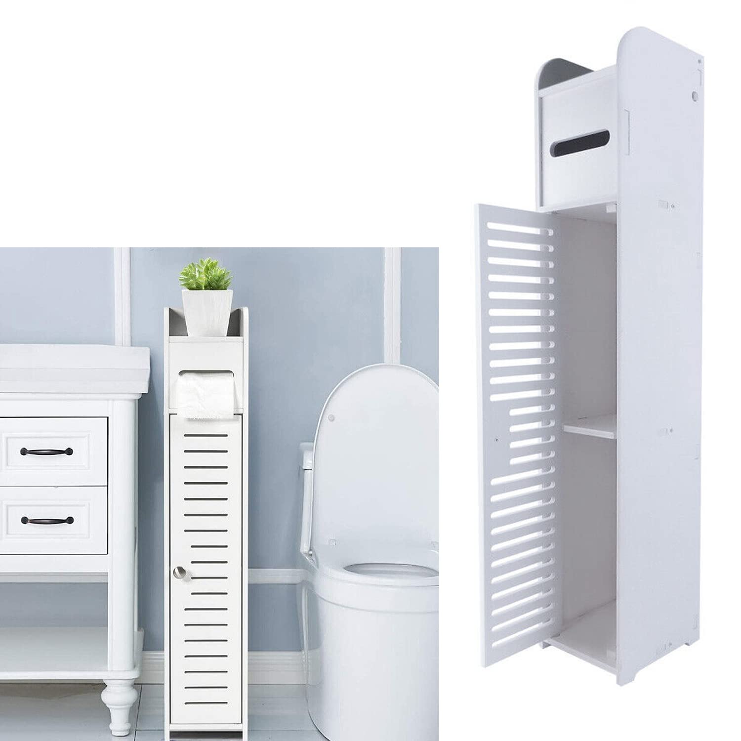 Bathroom Cabinets Tall Slim  Waterproof