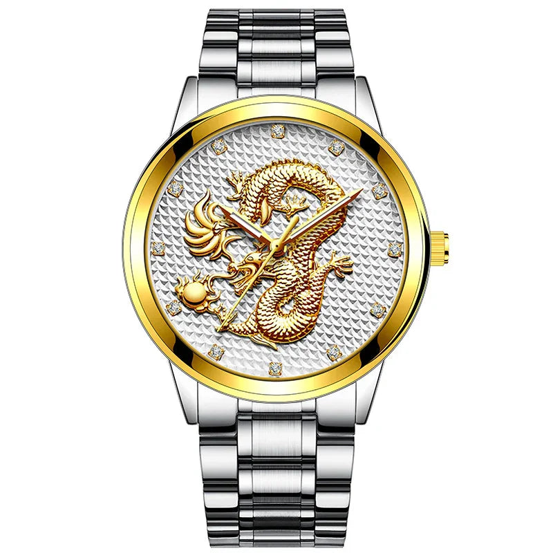 New Golden Dragon Men’s Casual Watch