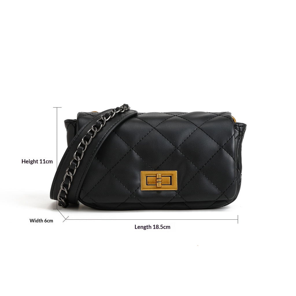 Trendy Mini Bag With Chain  Strap