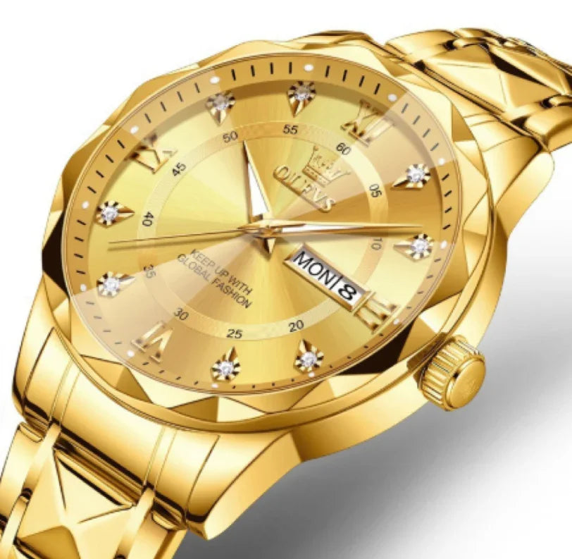 OLEVS Men's Luminous Waterproof Quartz Watch