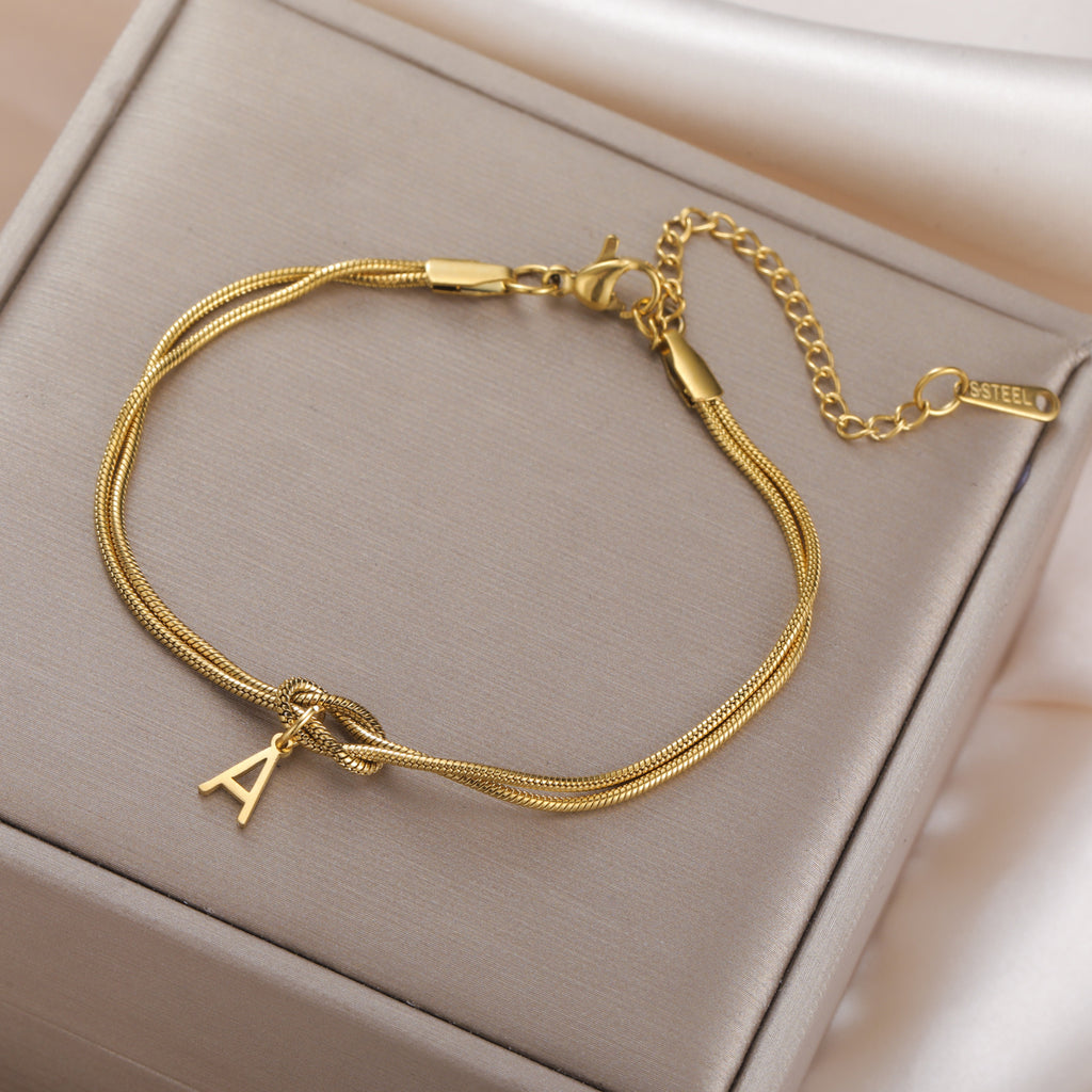 Alphabet Handmade Knot Bracelets