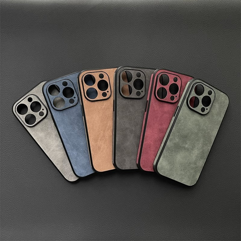 Full-edge Drop-resistant Protective Leather iPhone Case