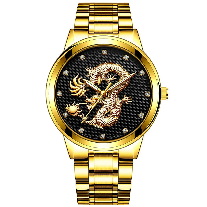New Golden Dragon Men’s Casual Watch