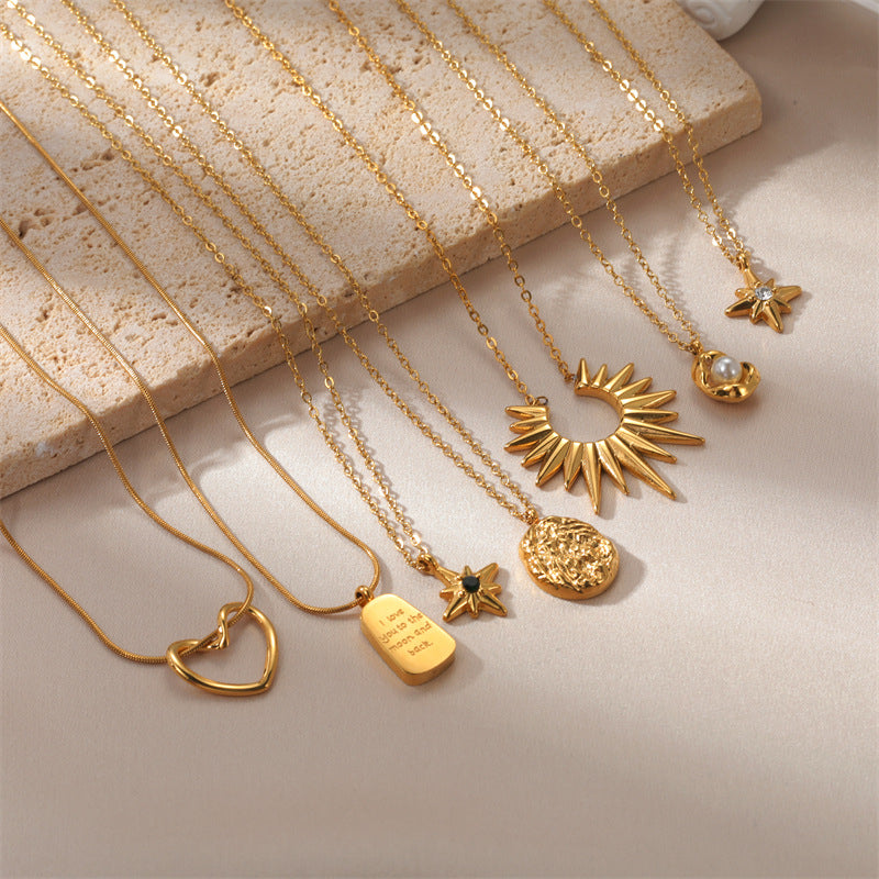 Stylish And Sophisticated Stainless Steel Pendant Necklace