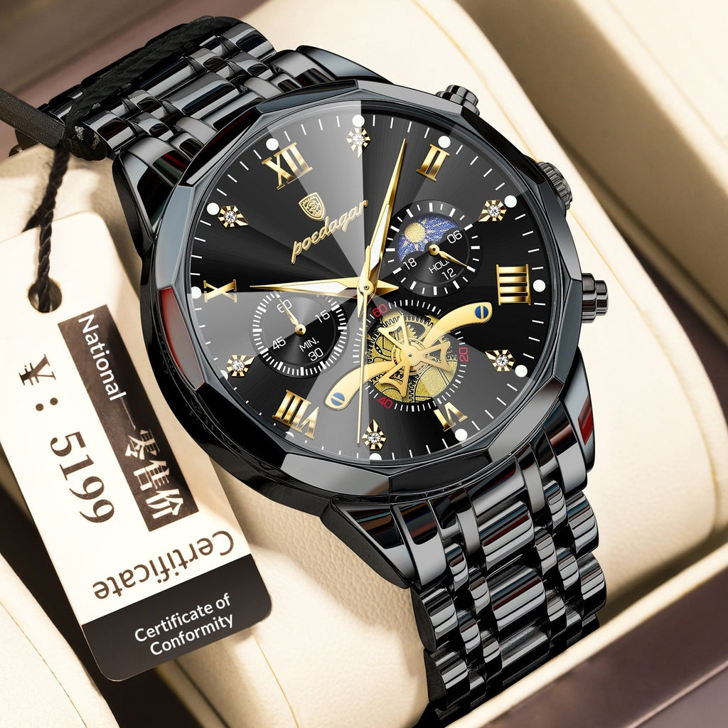 Waterproof Multifunctional Quartz Watch For Men