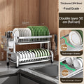 Kitchen Dish And Bowl Stainless Steel Rack