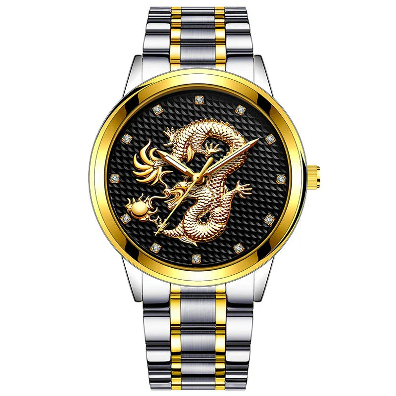 New Golden Dragon Men’s Casual Watch