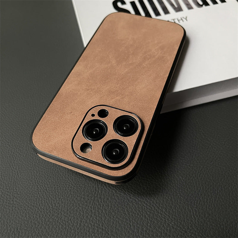 Full-edge Drop-resistant Protective Leather iPhone Case
