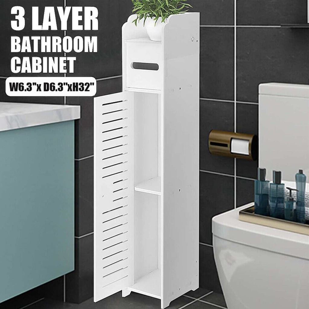 Bathroom Cabinets Tall Slim  Waterproof
