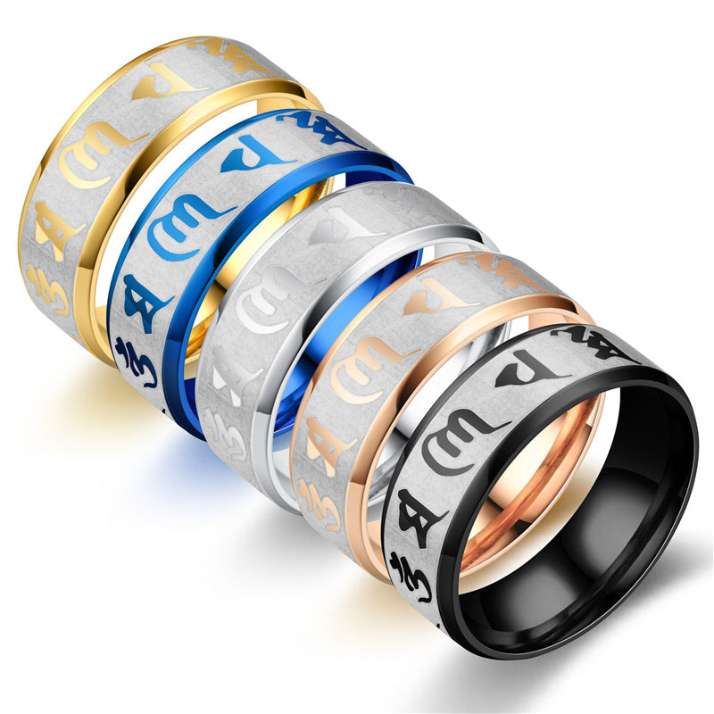 Mantra  Stainless Steel Ring For Men