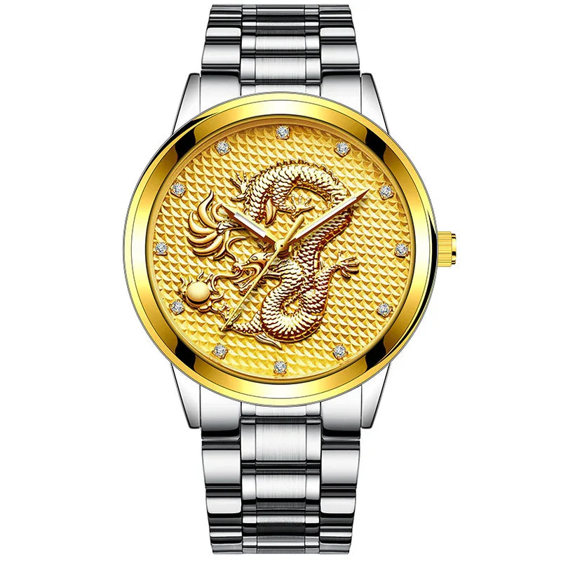 New Golden Dragon Men’s Casual Watch