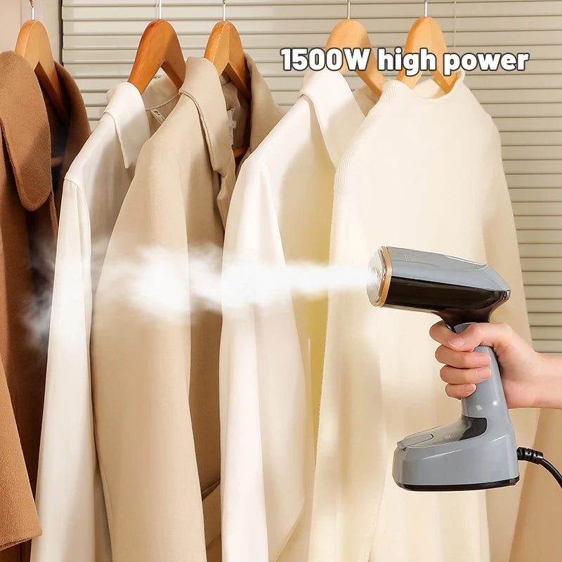 1500W Portable Electric Fabric Steamer, Handheld Garment Ironing Machine
