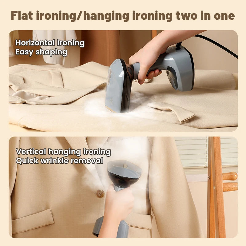 1500W Portable Electric Fabric Steamer, Handheld Garment Ironing Machine