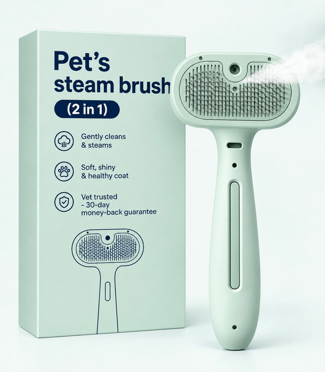 Pet Steam Brush(2 in 1)