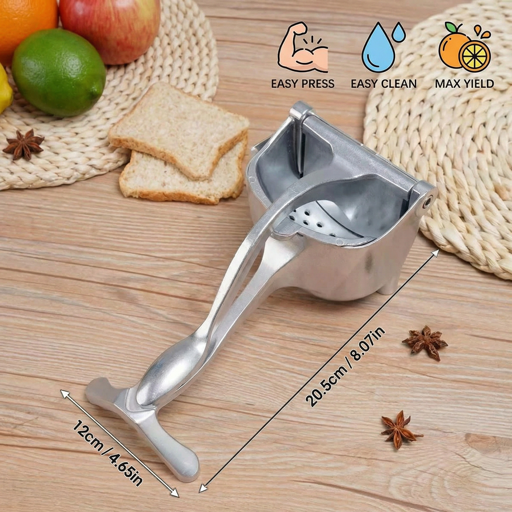 Manual Aluminum Alloy Juice Squeezer