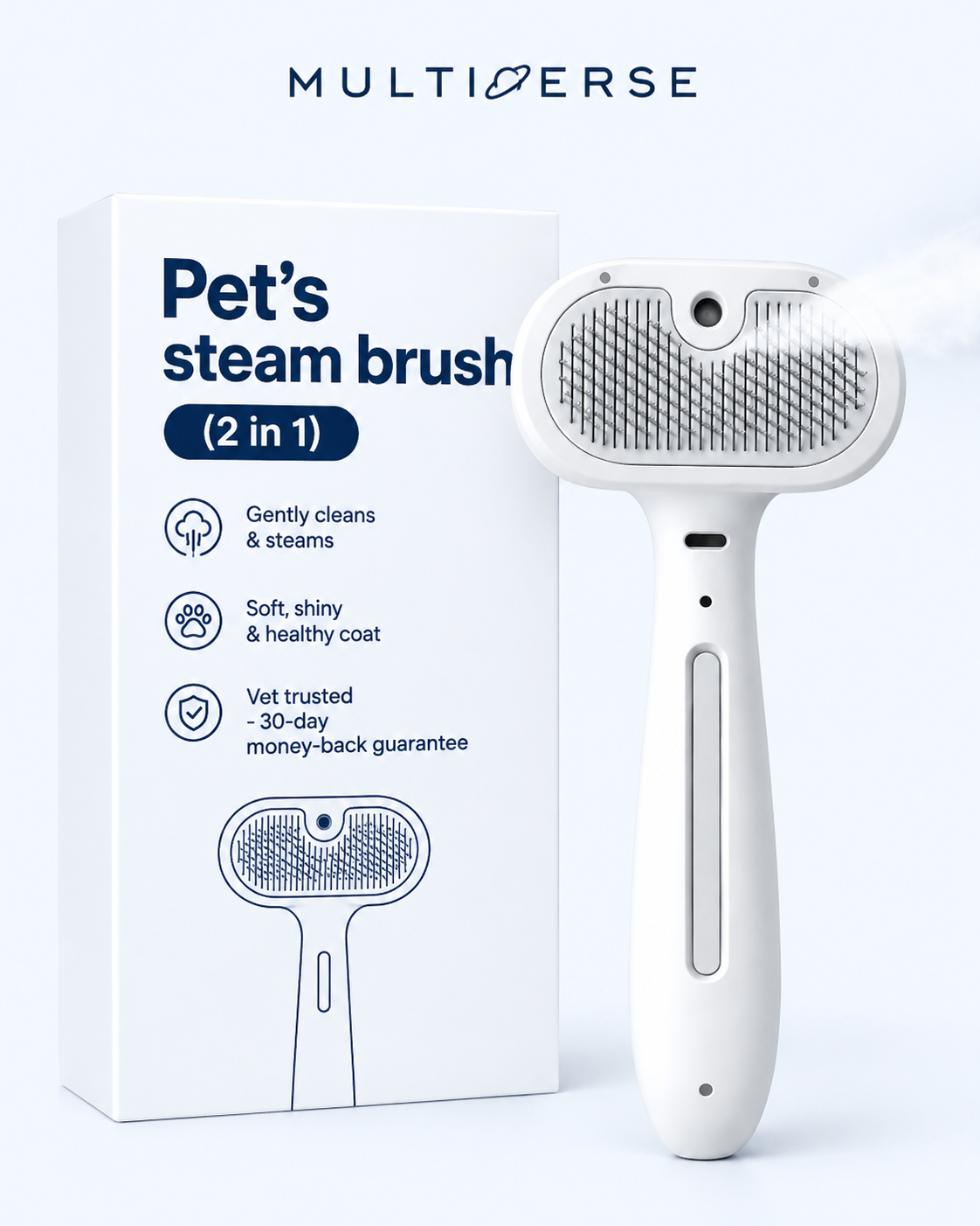Pet Steam Brush(2 in 1)