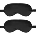 Silk Sleep Mask 2-Pack – Black Light-Blocking Eye Cover