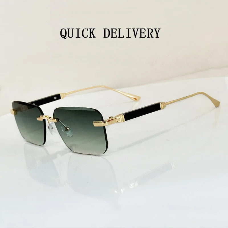 New Square Sunglasses Vintage Designer for Men