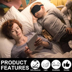 Silk Sleep Mask 2-Pack – Black Light-Blocking Eye Cover