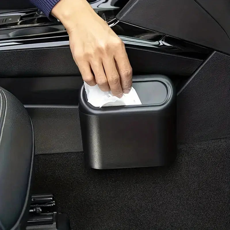 Plastic Portable Car Trash Can Bin