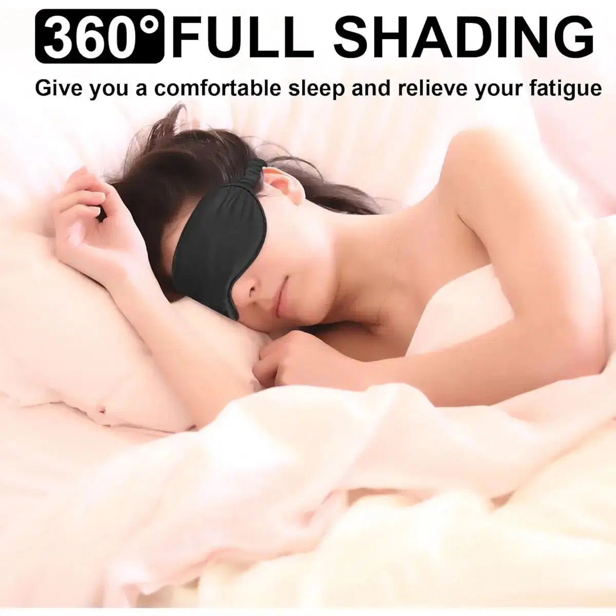 Silk Sleep Mask 2-Pack – Black Light-Blocking Eye Cover