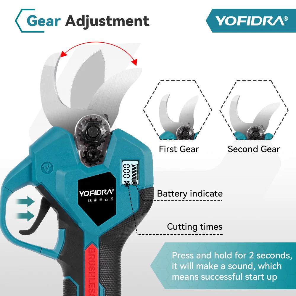 YOFIDRA Brushless Electric Chainsaw 3IN1 High Branch