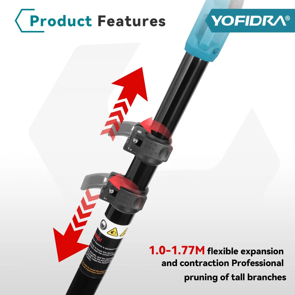 YOFIDRA Brushless Electric Chainsaw 3IN1 High Branch