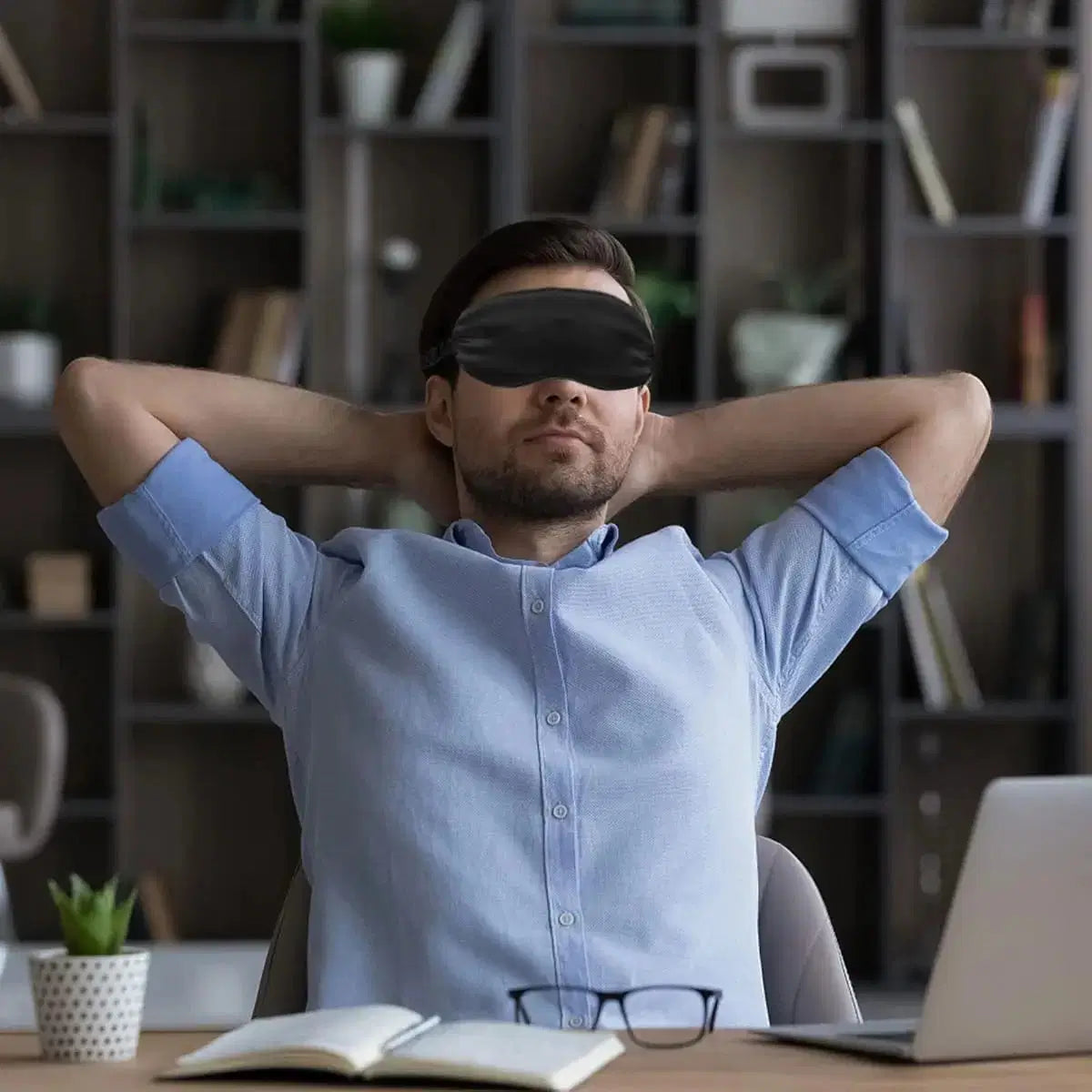 Silk Sleep Mask 2-Pack – Black Light-Blocking Eye Cover