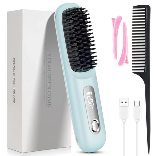 Professional Cordless Hair Straightening Brush - Multiverse store