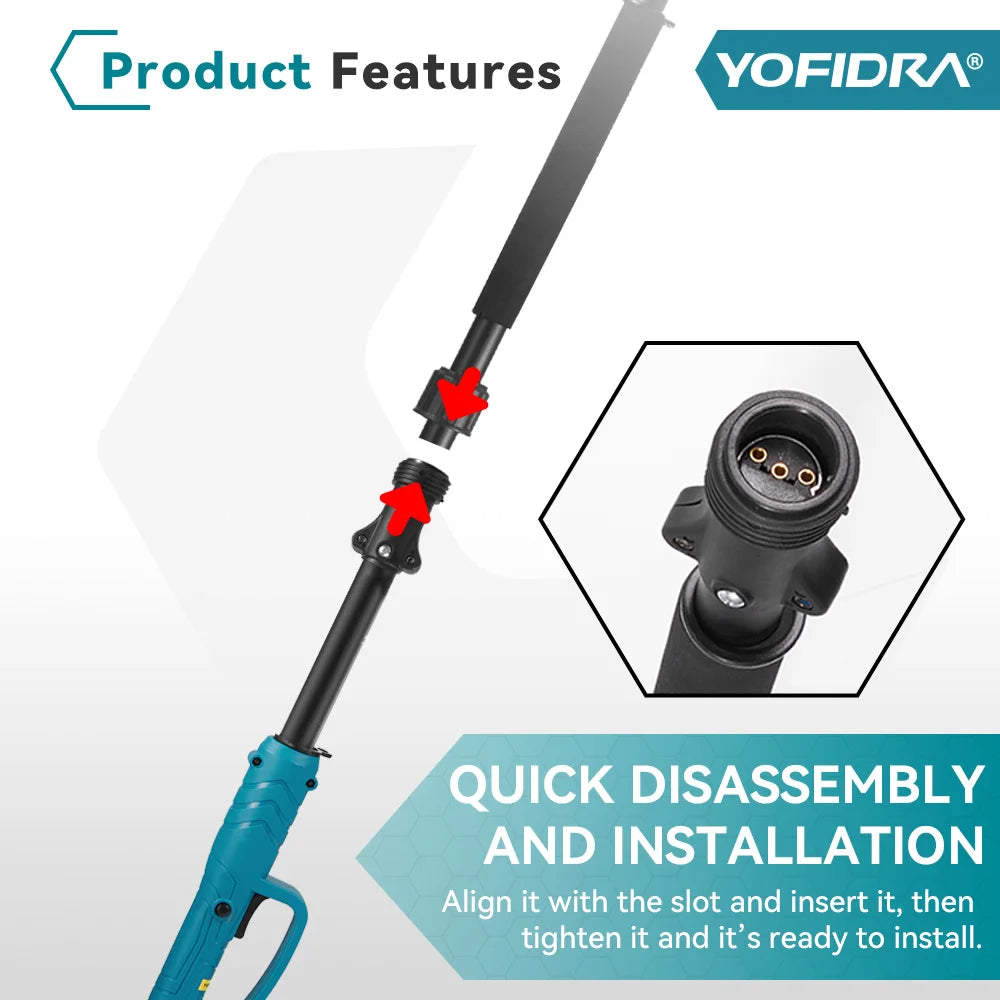 YOFIDRA Brushless Electric Chainsaw 3IN1 High Branch