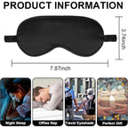 Silk Sleep Mask 2-Pack – Black Light-Blocking Eye Cover
