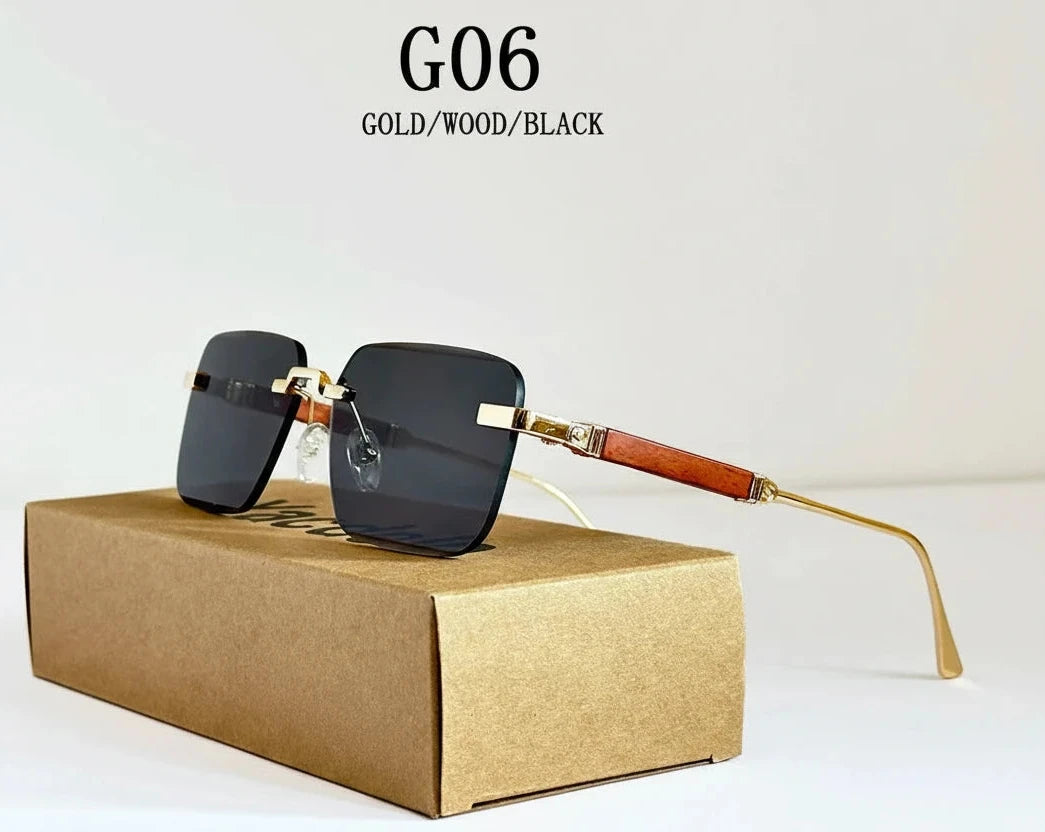 New Square Sunglasses Vintage Designer for Men