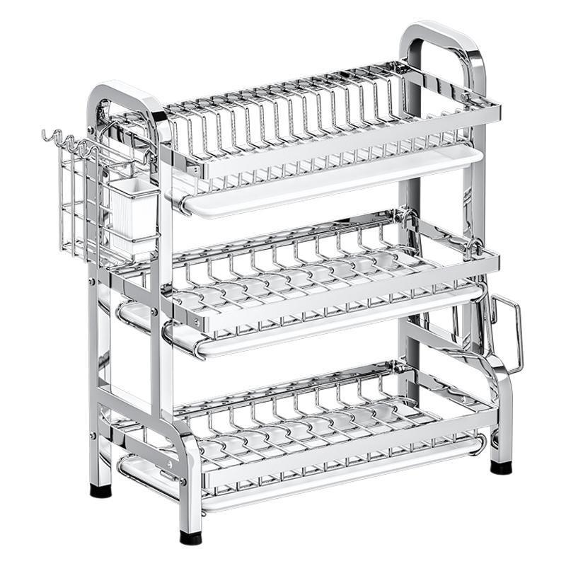 Kitchen Dish And Bowl Stainless Steel Rack