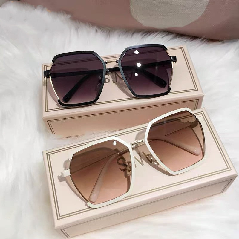 Women’s Vintage Half-Frame +UV Protection Sunglasses