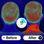ComfortPulse™ 4-Head Electric Massager – Heat Therapy, 6 Modes & USB Rechargeable for Neck, Back & Shoulders