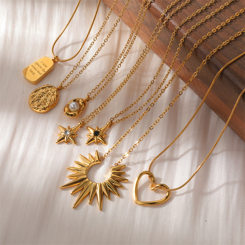 Stylish And Sophisticated Stainless Steel Pendant Necklace