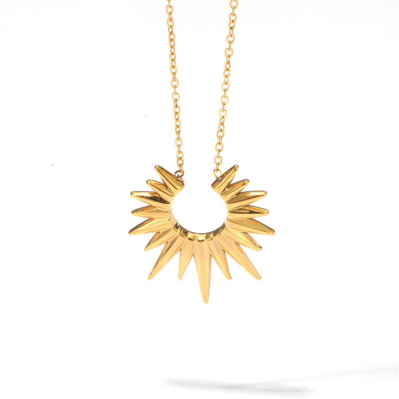 Stylish And Sophisticated Stainless Steel Pendant Necklace