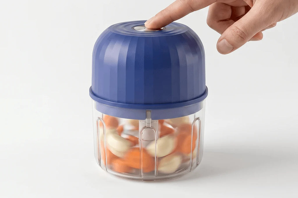 Electric Garlic & Vegetable Chopper – 260ml, USB Rechargeable