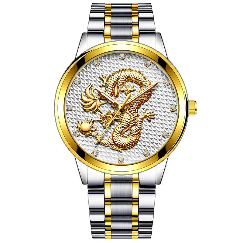 New Golden Dragon Men’s Casual Watch