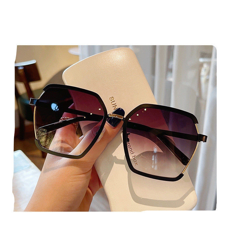 Women’s Vintage Half-Frame +UV Protection Sunglasses