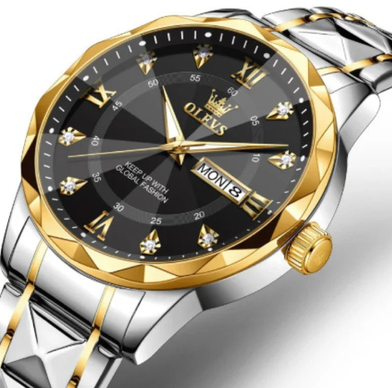 OLEVS Men's Luminous Waterproof Quartz Watch