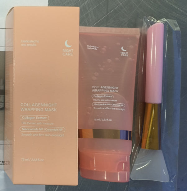 Face Night Mask Collagen Wrapping Mask Natural Elasticity & Hydration